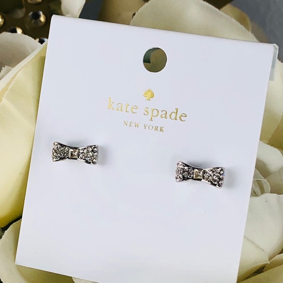 Kate Spade Ready Set Bow Rhinestone Earrings - Picture 2 of 4